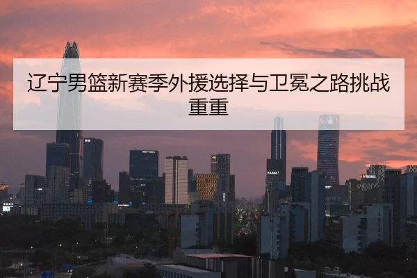 辽宁男篮新赛季外援选择与卫冕之路挑战重重